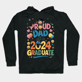 Proud Dad of a 2024 Graduate Senior Class Graduation Shirts for Family Party Hoodie